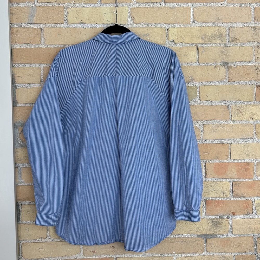 Esprit -EDC Blue and White Striped Shirt - Picture 4 of 4
